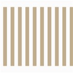 Vertical Stripes - White and Khaki Brown Collage 8  x 10 