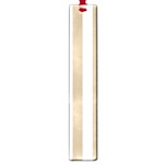 Vertical Stripes - White and Khaki Brown Large Book Mark