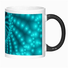 Glossy Pastel Blue Beaded Spiral Fractal Morph Mug from ArtsNow.com Right