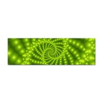 Glossy Lime Green Beaded Spiral Fractal Sticker (Bumper)