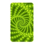 Glossy Lime Green Beaded Spiral Fractal Memory Card Reader (Rectangular)