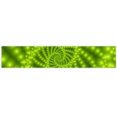 Glossy Lime Green Beaded Spiral Fractal Flano Scarf (Large) from ArtsNow.com Front