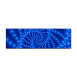 Glossy Blue Beaded Spiral Fractal Sticker (Bumper)