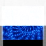 Glossy Blue Beaded Spiral Fractal Jigsaw Puzzle (Rectangular)