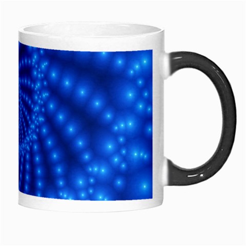 Glossy Blue Beaded Spiral Fractal Morph Mug from ArtsNow.com Right