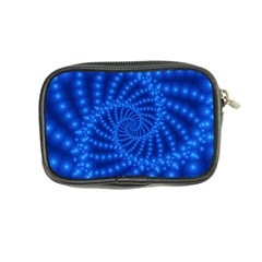 Glossy Blue Beaded Spiral Fractal Coin Purse from ArtsNow.com Back