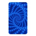 Glossy Blue Beaded Spiral Fractal Memory Card Reader (Rectangular)