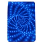 Glossy Blue Beaded Spiral Fractal Removable Flap Cover (L)