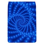 Glossy Blue Beaded Spiral Fractal Removable Flap Cover (S)