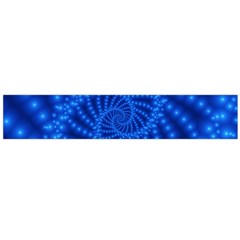 Glossy Blue Beaded Spiral Fractal Flano Scarf (Large) from ArtsNow.com Front