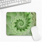 Fractal Lace Green Spiral Fractal Small Mousepad