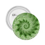 Fractal Lace Green Spiral Fractal 2.25  Button