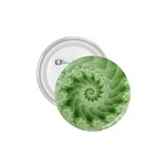 Fractal Lace Green Spiral Fractal 1.75  Button