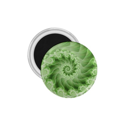 Fractal Lace Green Spiral Fractal 1.75  Magnet from ArtsNow.com Front