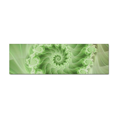 Fractal Lace Green Spiral Fractal Sticker (Bumper) from ArtsNow.com Front