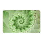 Fractal Lace Green Spiral Fractal Magnet (Rectangular)