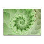 Fractal Lace Green Spiral Fractal Sticker A4 (10 pack)