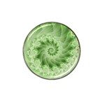 Fractal Lace Green Spiral Fractal Hat Clip Ball Marker