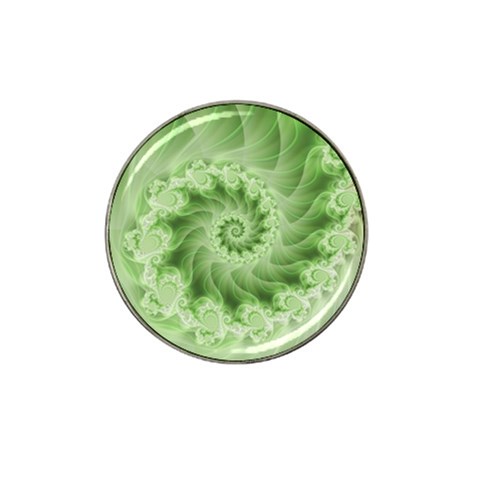 Fractal Lace Green Spiral Fractal Hat Clip Ball Marker (4 pack) from ArtsNow.com Front