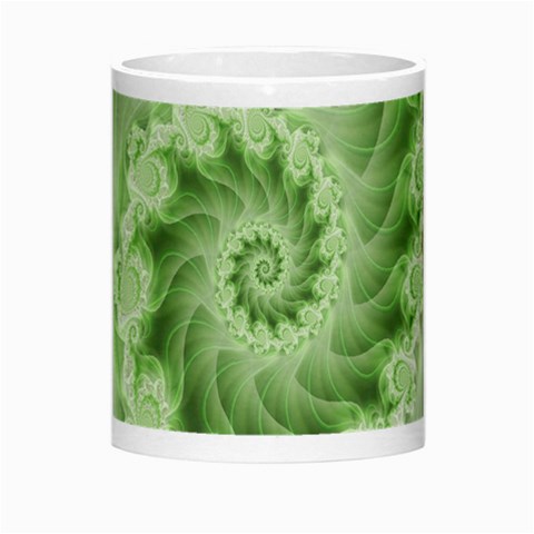 Fractal Lace Green Spiral Fractal Morph Mug from ArtsNow.com Center