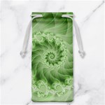 Fractal Lace Green Spiral Fractal Jewelry Bag