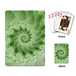 Fractal Lace Green Spiral Fractal Playing Cards Single Design