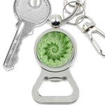 Fractal Lace Green Spiral Fractal Bottle Opener Key Chain