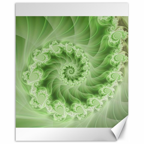 Fractal Lace Green Spiral Fractal Canvas 16  x 20  from ArtsNow.com 15.75 x19.29  Canvas - 1