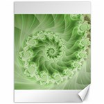 Fractal Lace Green Spiral Fractal Canvas 36  x 48 