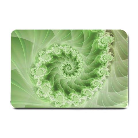 Fractal Lace Green Spiral Fractal Small Doormat from ArtsNow.com 24 x16  Door Mat