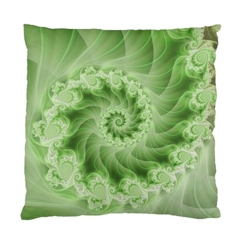 Fractal Lace Green Spiral Fractal Standard Cushion Case (One Side) from ArtsNow.com Front