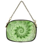 Fractal Lace Green Spiral Fractal Chain Purse (Two Sides)