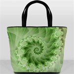 Fractal Lace Green Spiral Fractal Bucket Bag