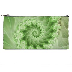 Fractal Lace Green Spiral Fractal Pencil Case from ArtsNow.com Front