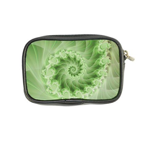 Fractal Lace Green Spiral Fractal Coin Purse from ArtsNow.com Back