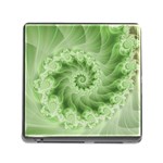 Fractal Lace Green Spiral Fractal Memory Card Reader (Square)