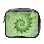 Fractal Lace Green Spiral Fractal Mini Toiletries Bag (Two Sides)