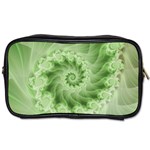 Fractal Lace Green Spiral Fractal Toiletries Bag (Two Sides)