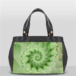 Fractal Lace Green Spiral Fractal Oversize Office Handbag