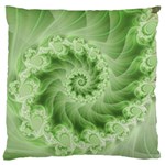 Fractal Lace Green Spiral Fractal Large Cushion Case (One Side)