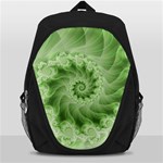 Fractal Lace Green Spiral Fractal Backpack Bag