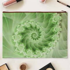 Fractal Lace Green Spiral Fractal Cosmetic Bag (XXXL) from ArtsNow.com Back