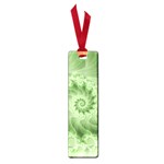 Fractal Lace Green Spiral Fractal Small Book Mark