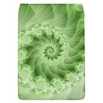 Fractal Lace Green Spiral Fractal Removable Flap Cover (L)