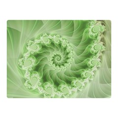 Fractal Lace Green Spiral Fractal Double Sided Flano Blanket (Mini) from ArtsNow.com 35 x27  Blanket Front