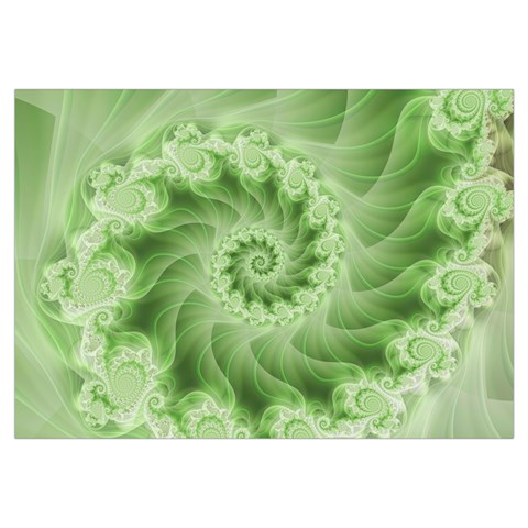 Fractal Lace Green Spiral Fractal Samsung Galaxy Note 4 Case (White) from ArtsNow.com Front