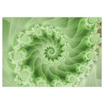 Fractal Lace Green Spiral Fractal Samsung Galaxy Note 4 Case (White)