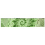 Fractal Lace Green Spiral Fractal Flano Scarf (Small)