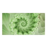 Fractal Lace Green Spiral Fractal Satin Shawl