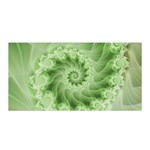 Fractal Lace Green Spiral Fractal Satin Wrap